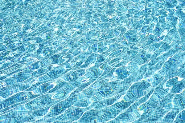 Blaues Wasser in Schwimmbad gerissen — Stockfoto