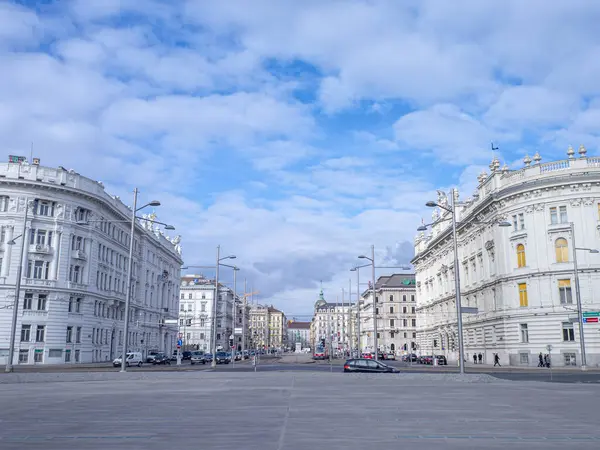 Vista Uma Das Praças Centrais Viena — Fotografia de Stock
