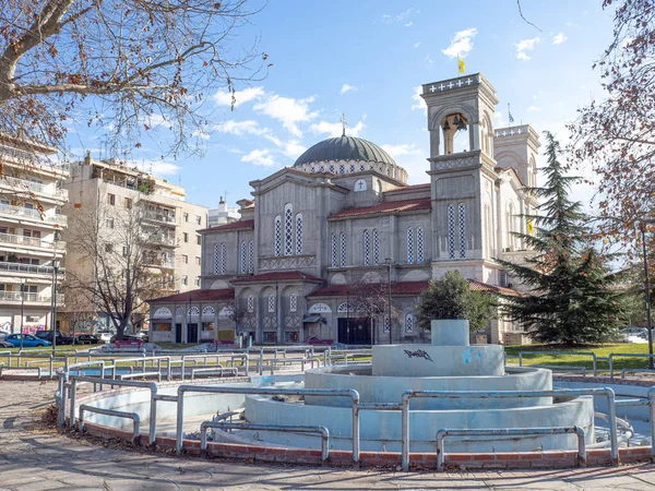 Bu Selanik 'teki Saint Photios kilisesinin manzarası..