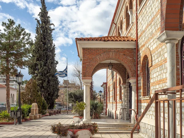 Bu Selanik 'teki Aziz Eleftherios Kilisesi' nin manzarası..