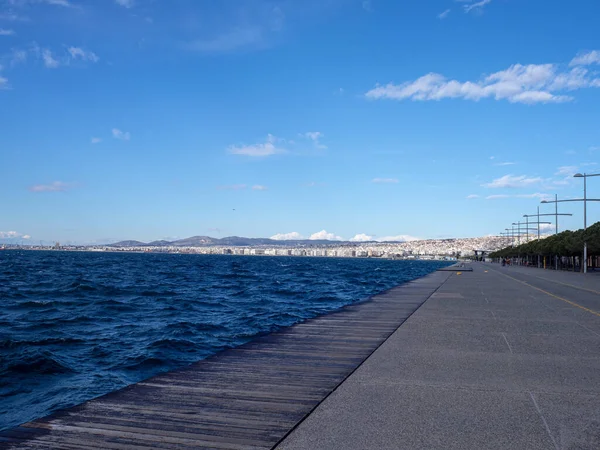 Uitzicht Boulevard Van Thessaloniki — Stockfoto