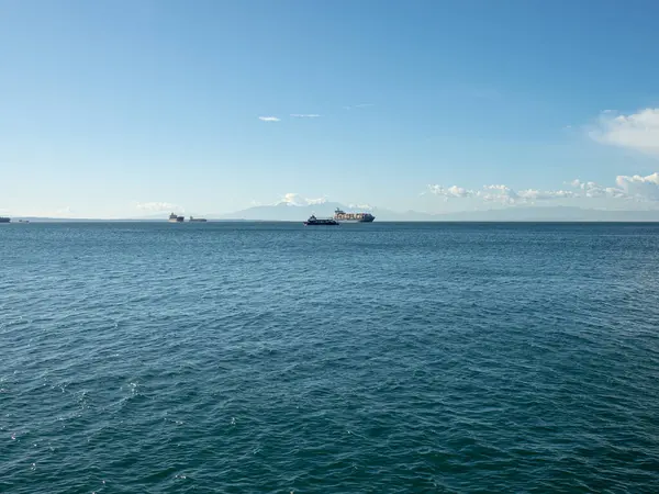 Vista Mar Desde Paseo Marítimo Tesalónica — Foto de Stock