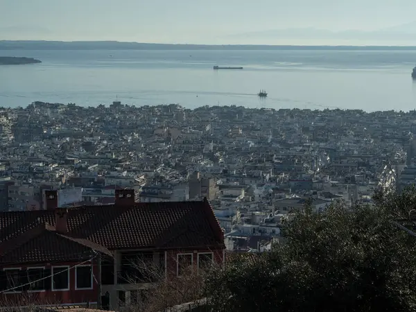 Selanik şehrinin manzarası..