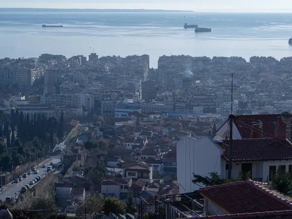 Selanik şehrinin manzarası..