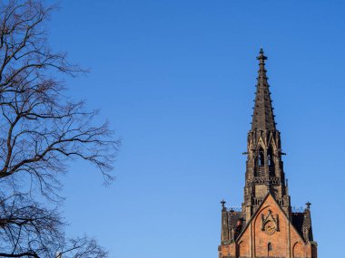 Brno şehrindeki Jan Amos Comenius 'un Çek-Evanjelik Kilisesi manzarası.