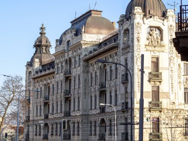 Brno 'da tarihi bir binanın manzarası.