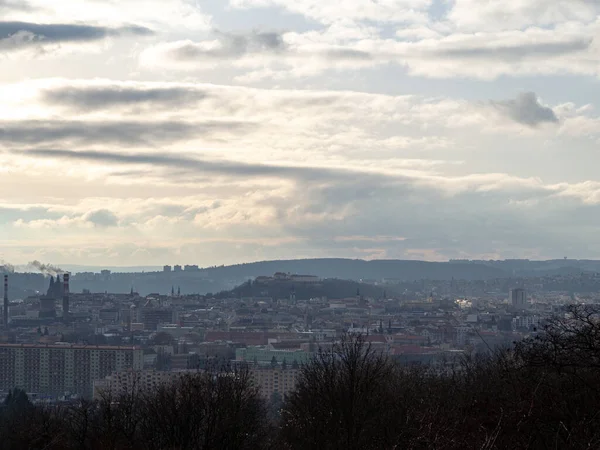 Vista Panorama Cidade Brno — Fotografia de Stock