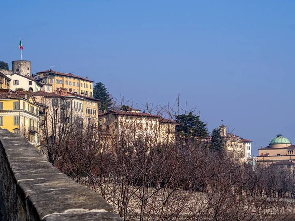 Vista Cidade Histórica Bergamo — Fotografia de Stock