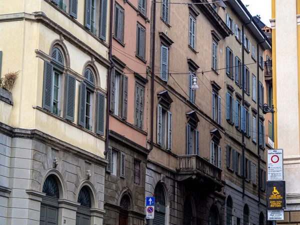 Vista Cidade Histórica Bergamo — Fotografia de Stock