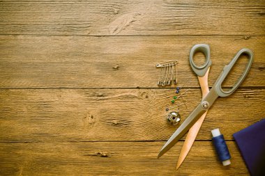 Aksesuar Tekstil arka plan terzi