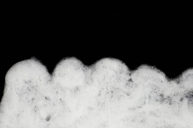 köpük tıraş siyah bir arka plan için