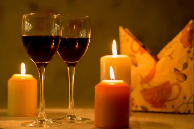 Restourant romantik akşam yemeği