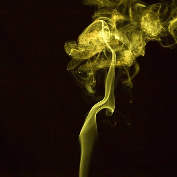 Smoke on black background — Stock Photo, Image