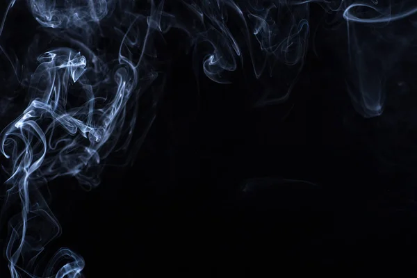 Smoke on black background — Stock Photo, Image