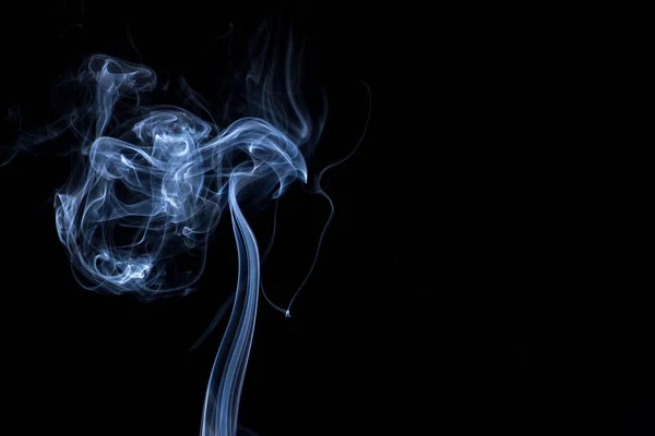 Smoke on black background — Stock Photo, Image