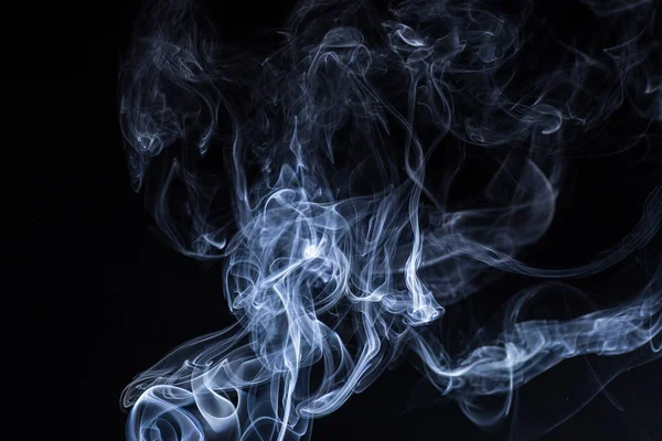 Smoke on black background — Stock Photo, Image