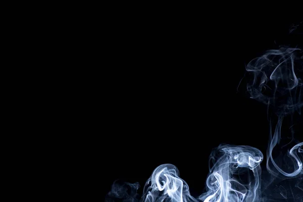 Smoke on black background — Stock Photo, Image