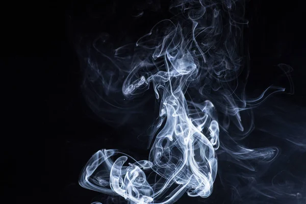 Smoke on black background — Stock Photo, Image