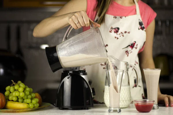 Marktlieden, een cocktail van melk — Stockfoto