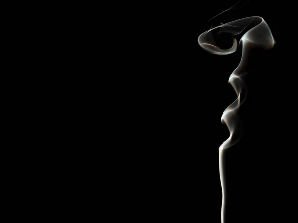 Smoke on black background — Stock Photo, Image