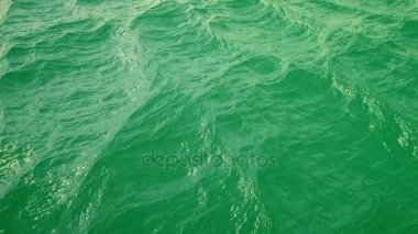 Yeşil okyanus yüzey, ağır çekim, kaba okyanus, loopable