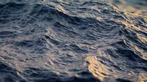 Close up of ocean water surface, loopable — Stock Video