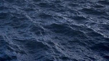 Ağır çekimde rahatsız okyanus su yüzeyinin üzerinde uçmak