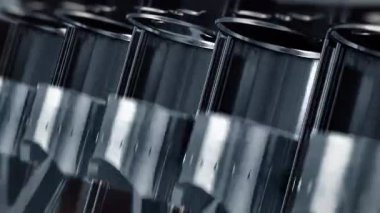 Ağır çekim, Pistonlar ve Vana motoru bir close-up