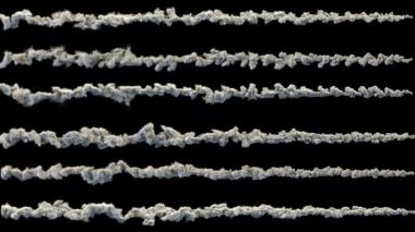 Birkaç göktaşları ya da asteroitler, yollar Alfa maskesi ile duman duman