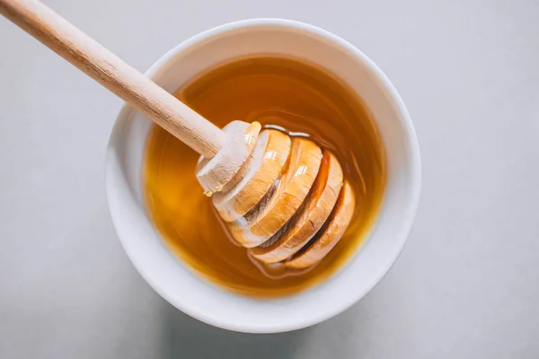 Honey Dipper Honey Close — Stock Photo, Image
