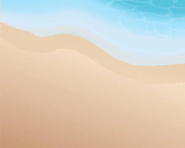 Hermosa playa en blanco con tono azul de onda. Mar y playa Fondo. temporada de verano. Zona tropical. ilustración. vector . — Archivo Imágenes Vectoriales