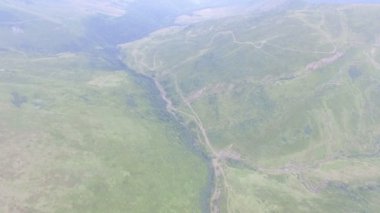 sis güzel dağlarda. Havadan görünümü