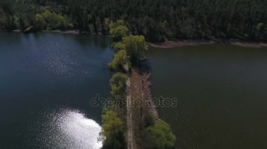 Göl şiş kum. Hava görünümü