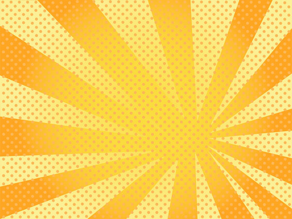 ретро комический желтый фон растровый градиент halftone поп-арт ретро стиль
