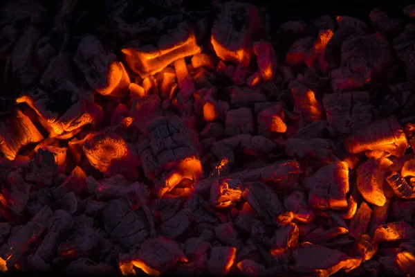 Leña quemada en la chimenea — Foto de Stock