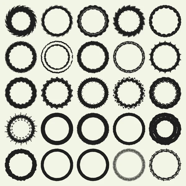 Circle Frame Set — Stock Vector