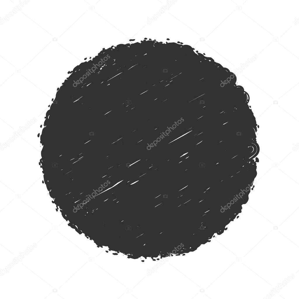 Distressed Bold postal Stamp Decorative background. Urban Black grunge overlay circular texture collection. Aged messy edge button icon, logo lable, badge cover. Used ink print backdrop. EPS10 vector.