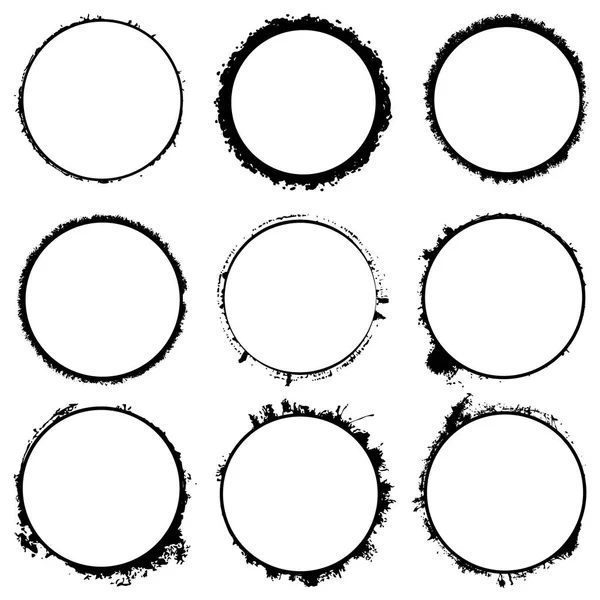 Conjunto de molduras circulares —  Vetores de Stock