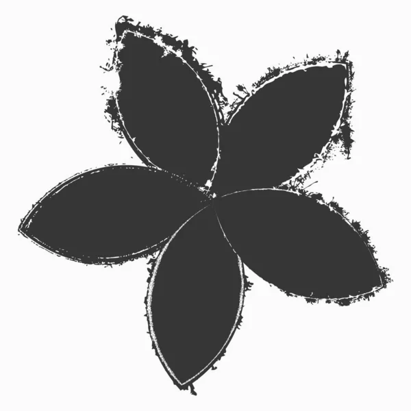 Grunge flor abstracta — Vector de stock