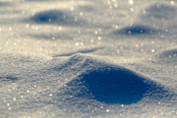 Fondo Nieve Brillantemente Desenfocado Invierno — Foto de Stock