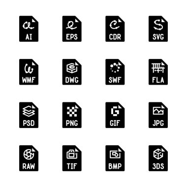 Dosya türü simgeleri - grafik