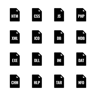 Dosya yazın simgeler - Web siteleri ve uygulamalar