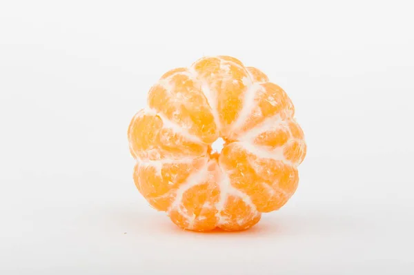 Mandarinas Sobre Fondo Blanco Mandarinas Vitamina —  Fotos de Stock