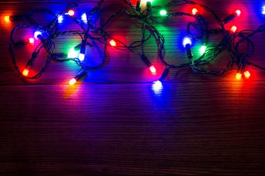 masaya garland. kutlama. renkli ışıklar. parlak Ampüller