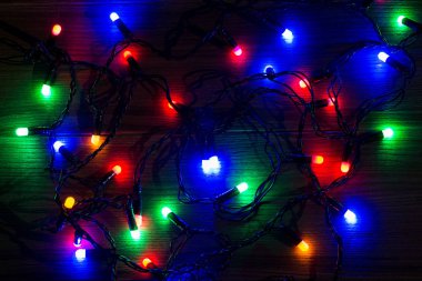 masaya garland. kutlama. renkli ışıklar. parlak Ampüller