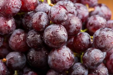 üzüm. Yakın çekim üzüm bir çilek. Tatlı üzüm