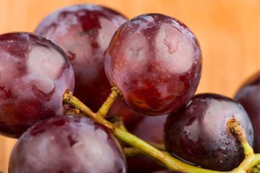 üzüm. Yakın çekim üzüm bir çilek. Tatlı üzüm