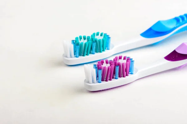 Toothbrush White Background Dental Floss Toothbrush — Stock Photo, Image