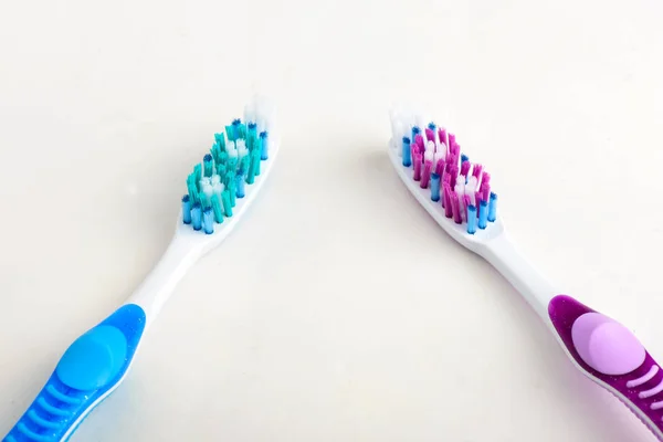 Toothbrush White Background Dental Floss Toothbrush — Stock Photo, Image