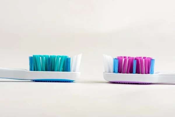 Toothbrush White Background Dental Floss Toothbrush — Stock Photo, Image